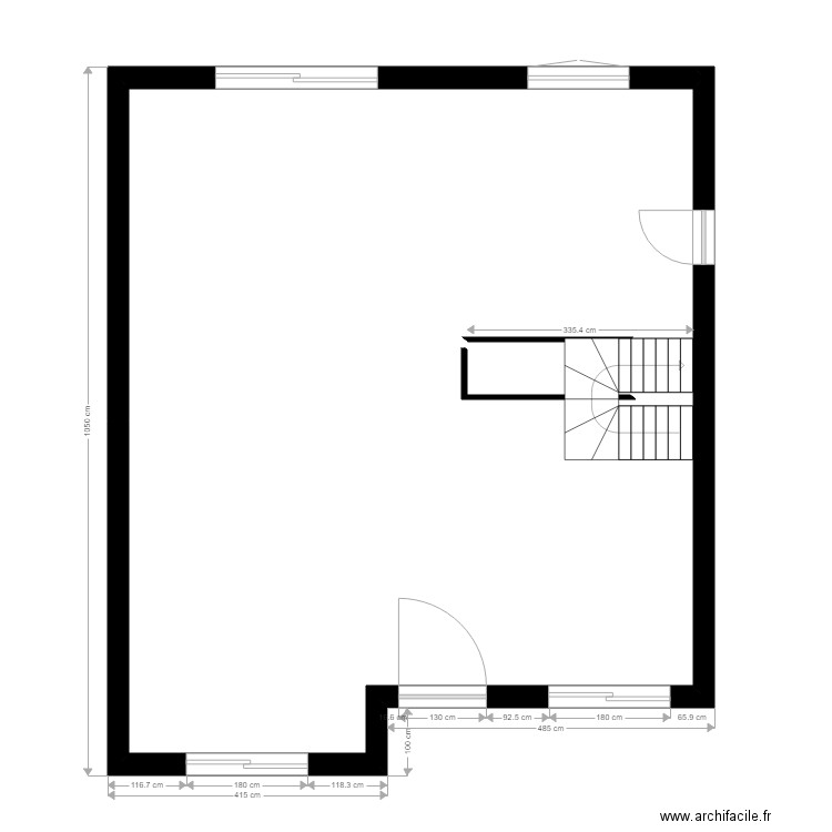 plan cote rdc. Plan de 0 pièce et 0 m2