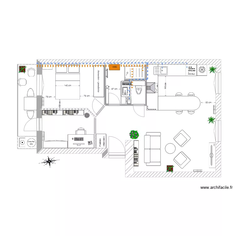Chloe Fab 1e sanipak. Plan de 