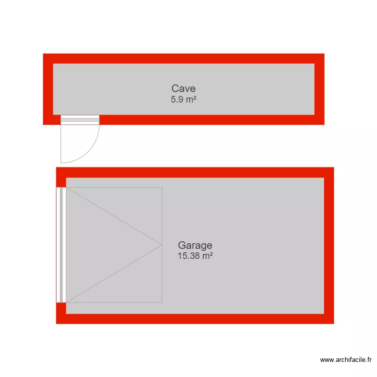 BI 5488 annexes non c&ocirc;t&eacute;. Plan de 