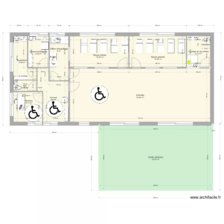 3 bis av du stade  Lagny sur marne Projet 290119 spacieux opti12. Plan de 