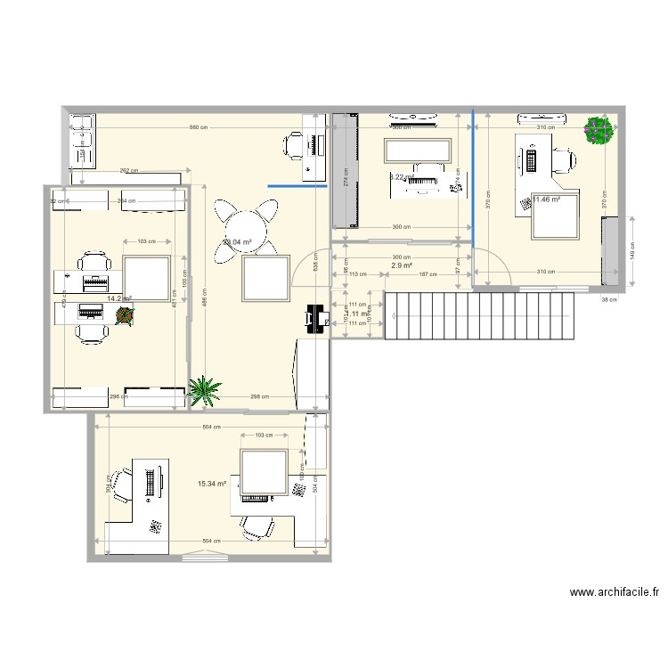 Bureau atelier 2. Plan de 0 pièce et 0 m2