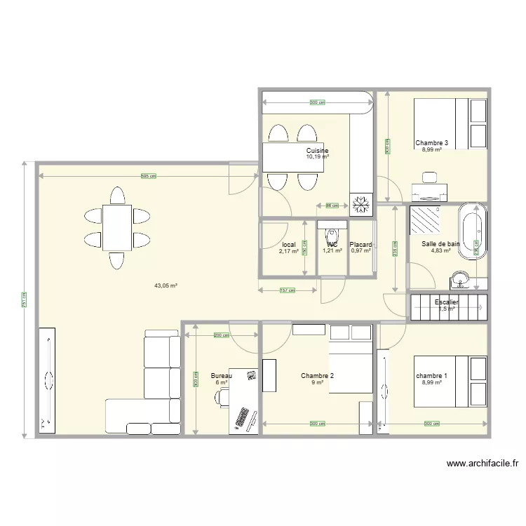 maison . Plan de maison . Plan de