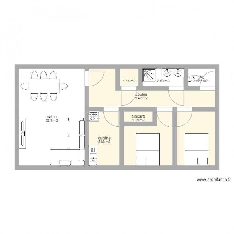 plan appartement 9 pieces
