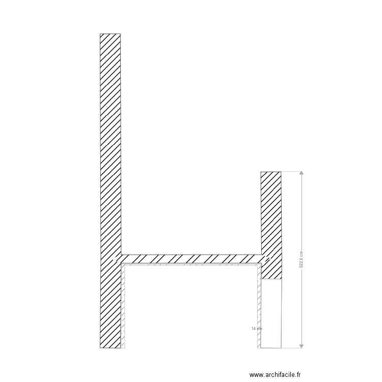 coupe AA. Plan de 0 pièce et 0 m2