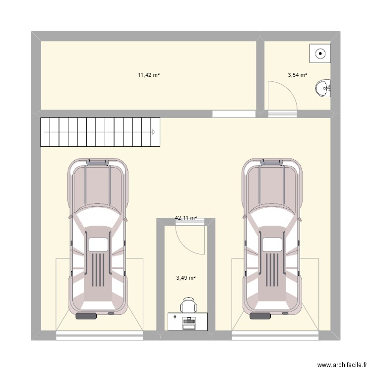 sous-sol. Plan de 0 pièce et 0 m2