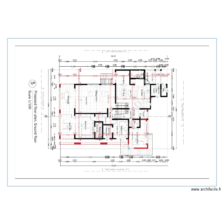 Cuisine Véranda. Plan de 0 pièce et 0 m2