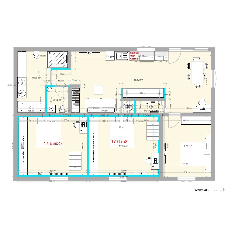 bnb proto appart 5. Plan de 0 pièce et 0 m2