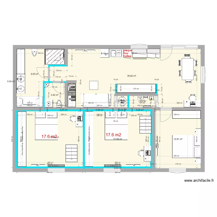 bnb proto appart 5. Plan de 
