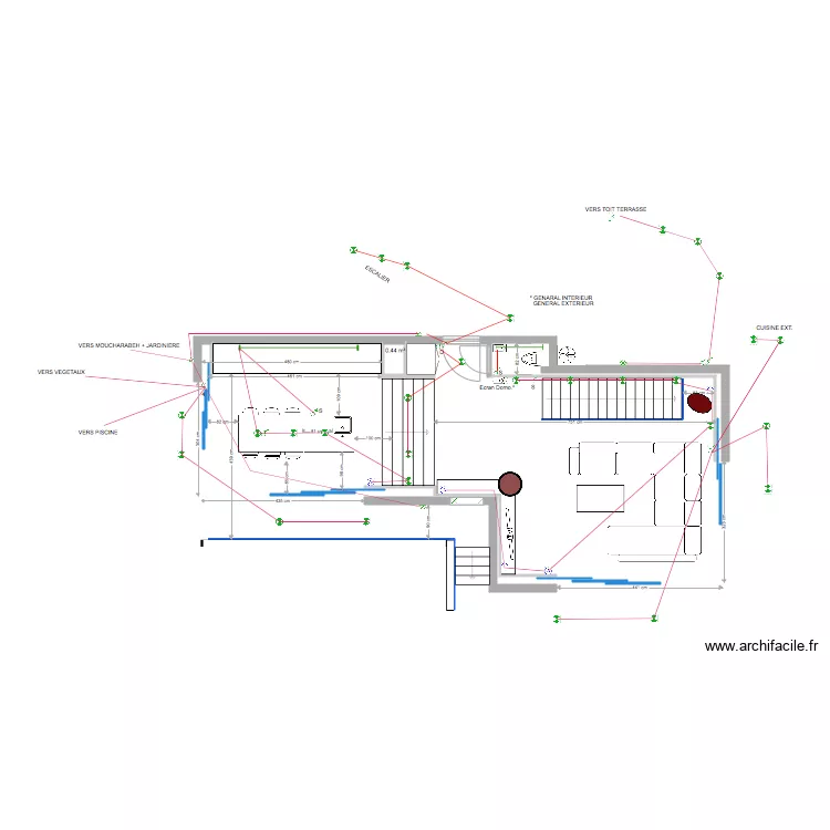 Roc Mer  R 1   Plan Electricit&eacute; PC. Plan de 