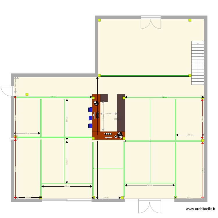 plan PLAF avec cotes. Plan de 0 pièce et 0 m2