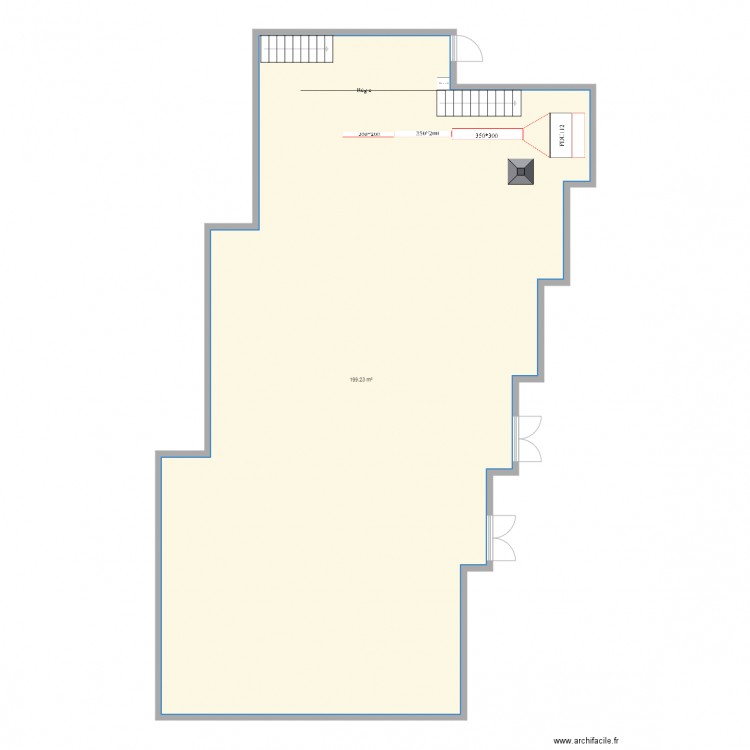 auditorium interieur recollement. Plan de 0 pièce et 0 m2