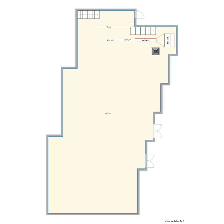 auditorium interieur recollement. Plan de 