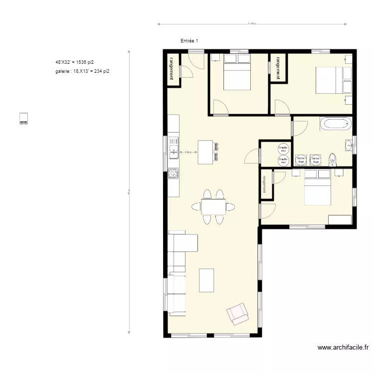 Cantin Girard Claudeee. Plan de 