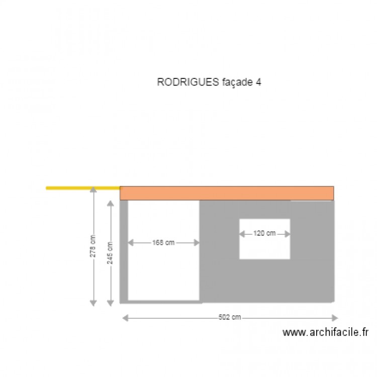 rodrigues façade 4. Plan de 0 pièce et 0 m2