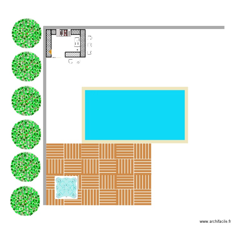 Tavaux terrasse. Plan de 0 pièce et 0 m2