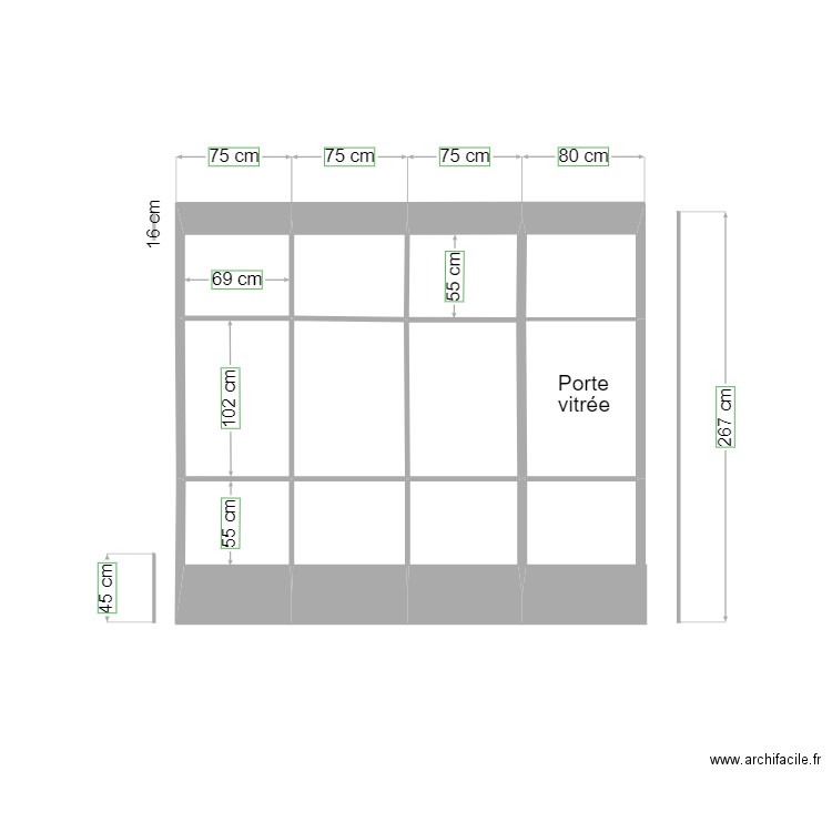 Baie vitrée cuisine 2 Chomel. Plan de 0 pièce et 0 m2