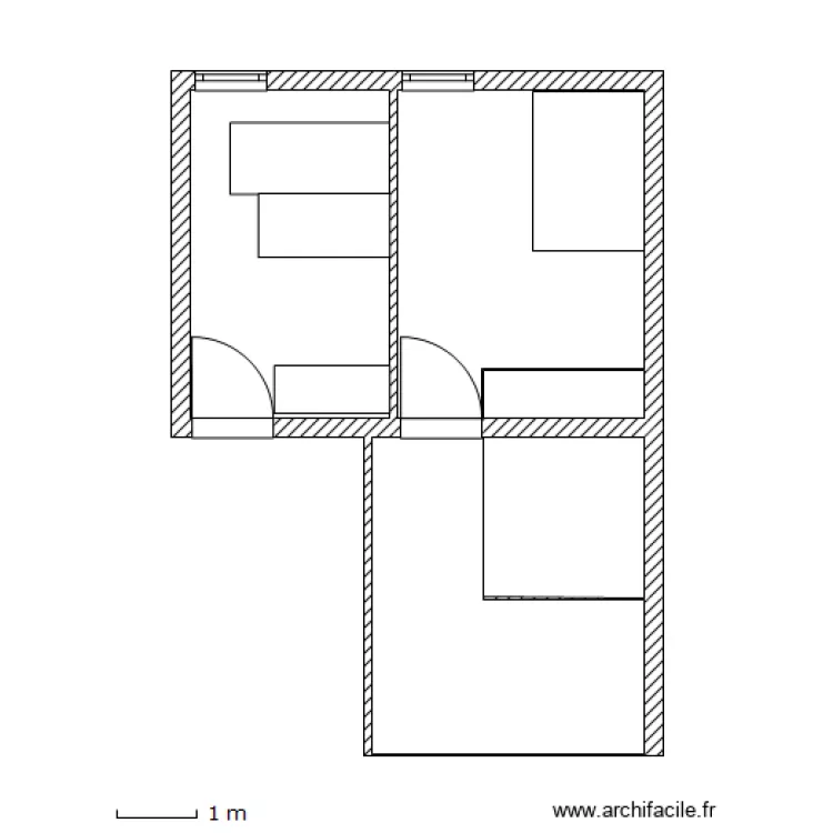 chambre. Plan de chambre. Plan de