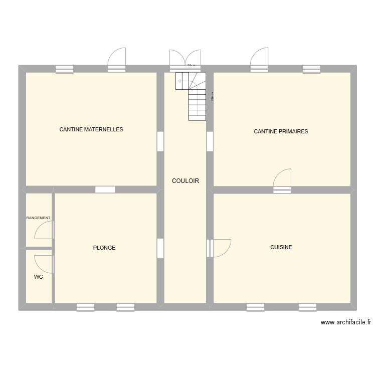 RDC BATIMENT ADMINISTRATIF. Plan de 13 pièces et 439 m2