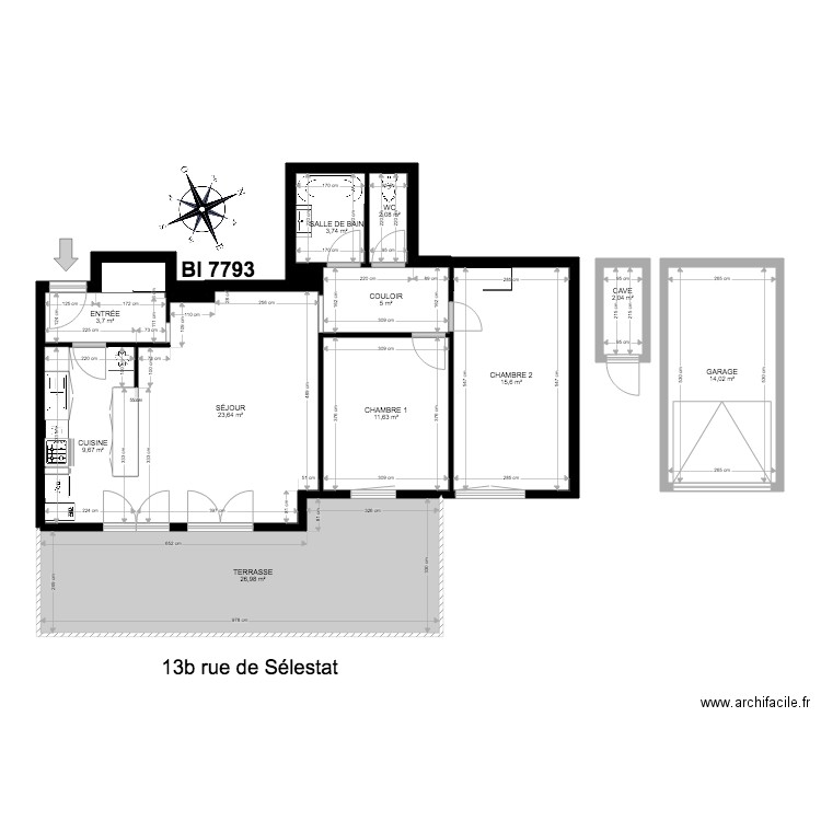 PLANS BI 7793. Plan de 0 pièce et 0 m2