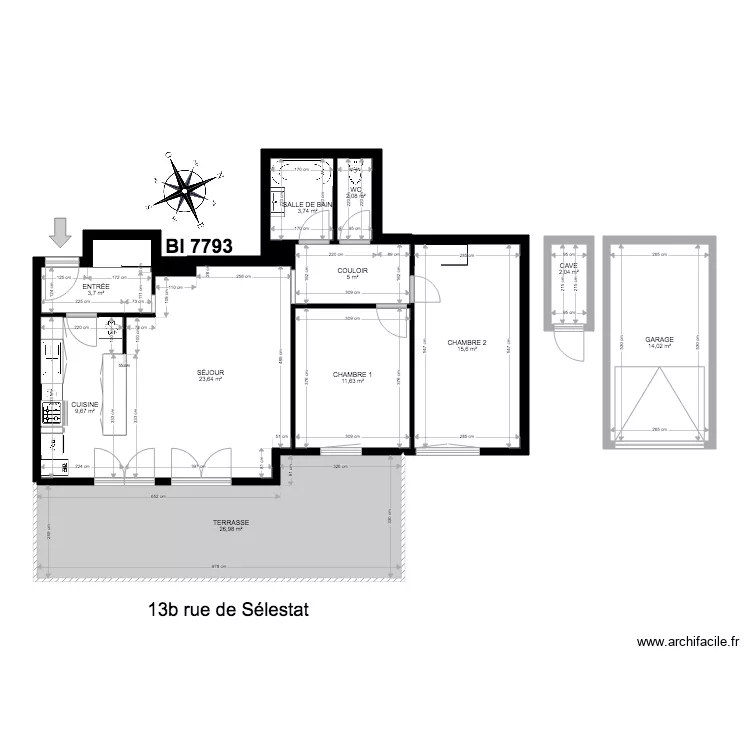 PLANS BI 7793. Plan de PLANS BI 7793. Plan de