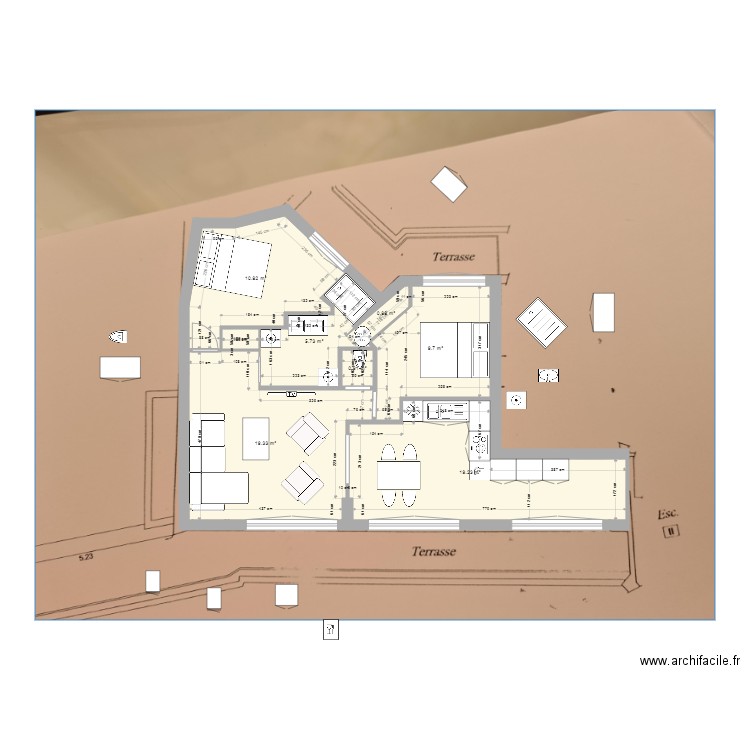 PARIS SOLUTION 2 grande sdb. Plan de 0 pièce et 0 m2