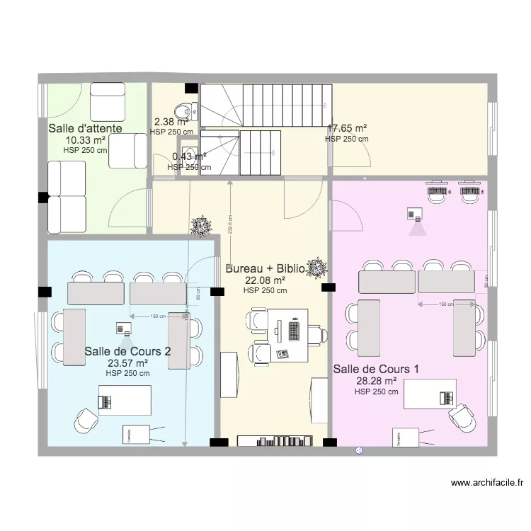 Salle 1bis modifié. Plan de Salle 1bis modifié. Plan de