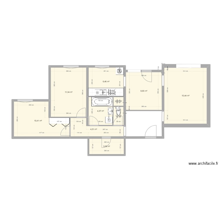 Cognin. Plan de 0 pièce et 0 m2