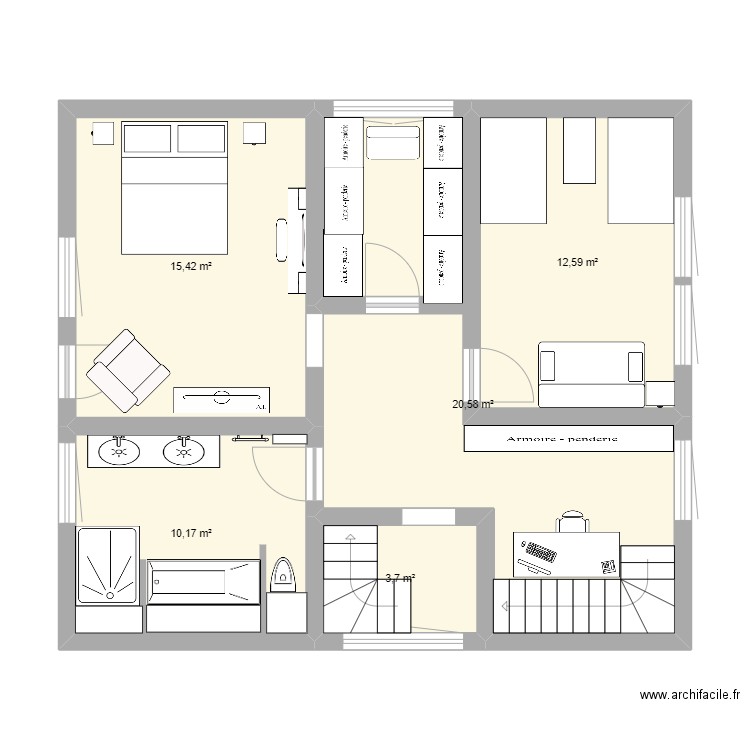lingo etage. Plan de 0 pièce et 0 m2