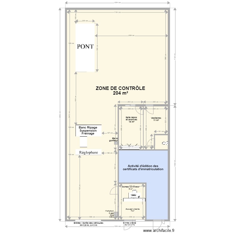 CCT VL Saint Louis. Plan de 6 pièces et 276 m2