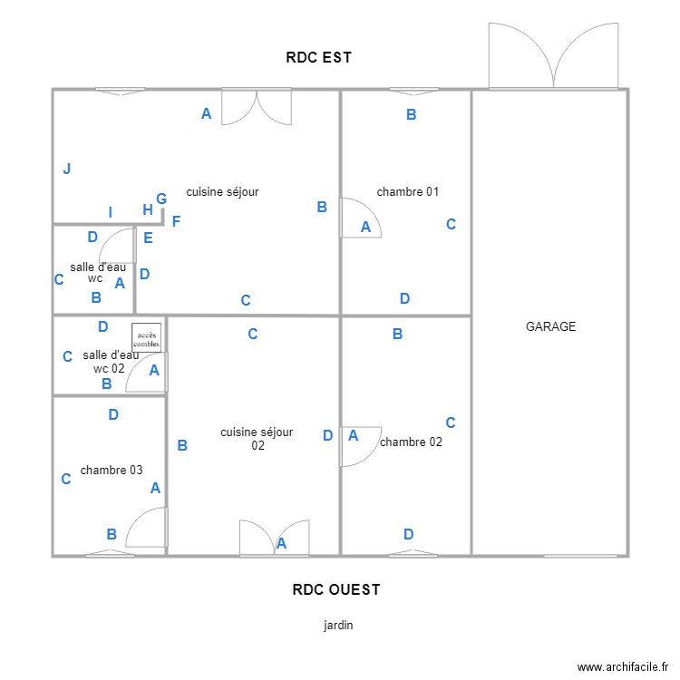 BOISSEAU PB. Plan de 0 pièce et 0 m2