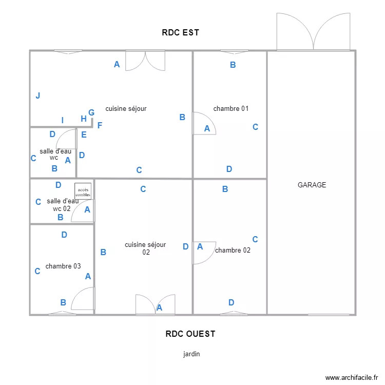 BOISSEAU PB. Plan de 