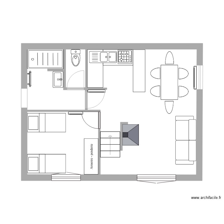 Chalet 1800. Plan de 0 pièce et 0 m2