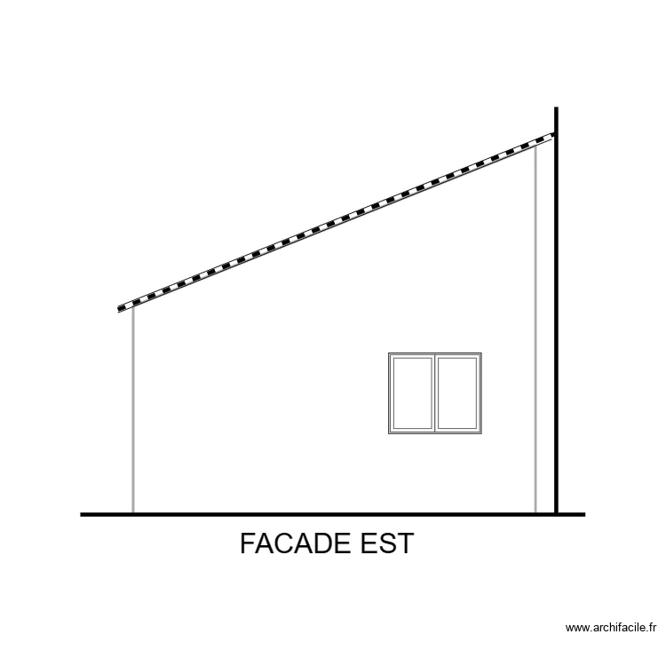 facade est b. Plan de 