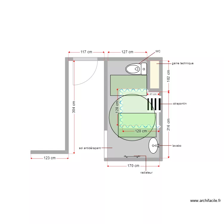 plan projet&eacute; dossier 5368. Plan de 