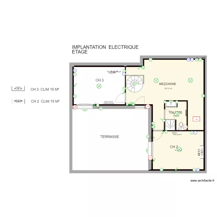 RIBEIRO  &eacute;tage. Plan de 