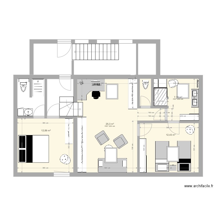 ÉTAGE sdb2. Plan de 0 pièce et 0 m2