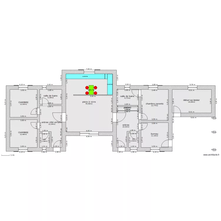 maison bois REGIS. Plan de 
