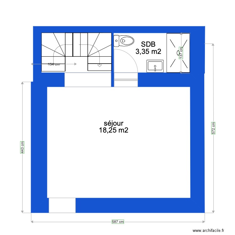 plan projet Meffre. Plan de 0 pièce et 0 m2