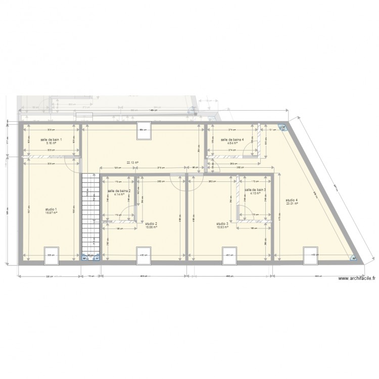 plan masse appart 1. Plan de 0 pièce et 0 m2