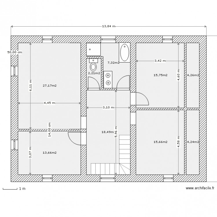 Le BIGOURDAN 1er etage. Plan de 0 pièce et 0 m2