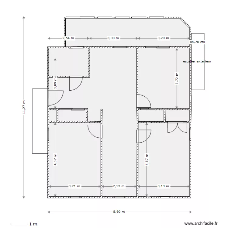 étage existant. Plan de étage existant. Plan de
