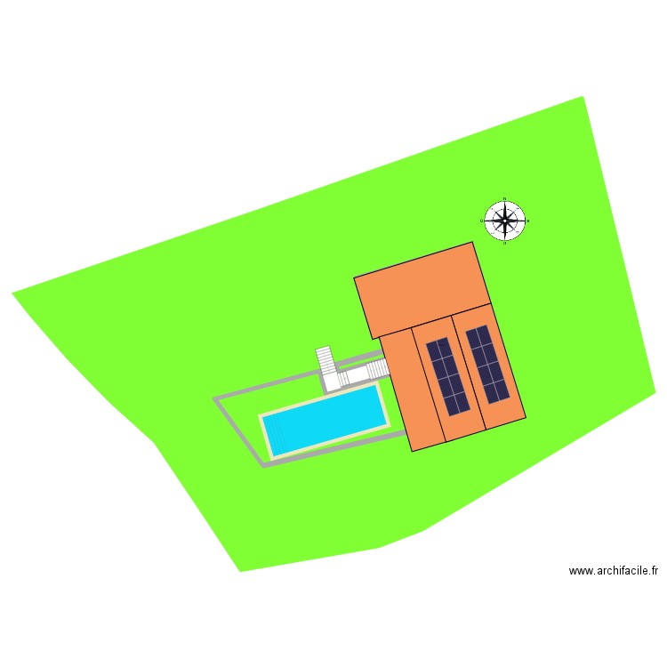 Plan implantation. Plan de 0 pièce et 0 m2