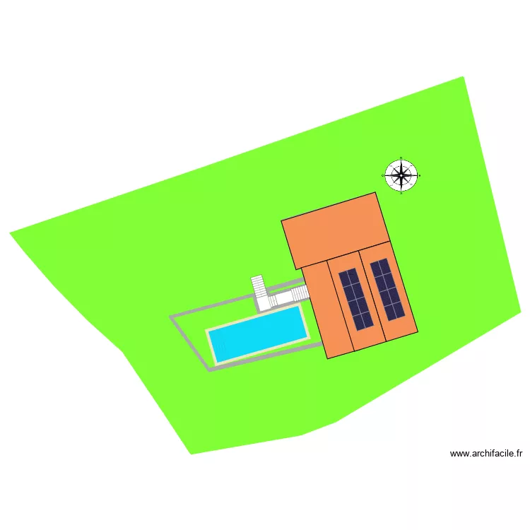 Plan implantation. Plan de 