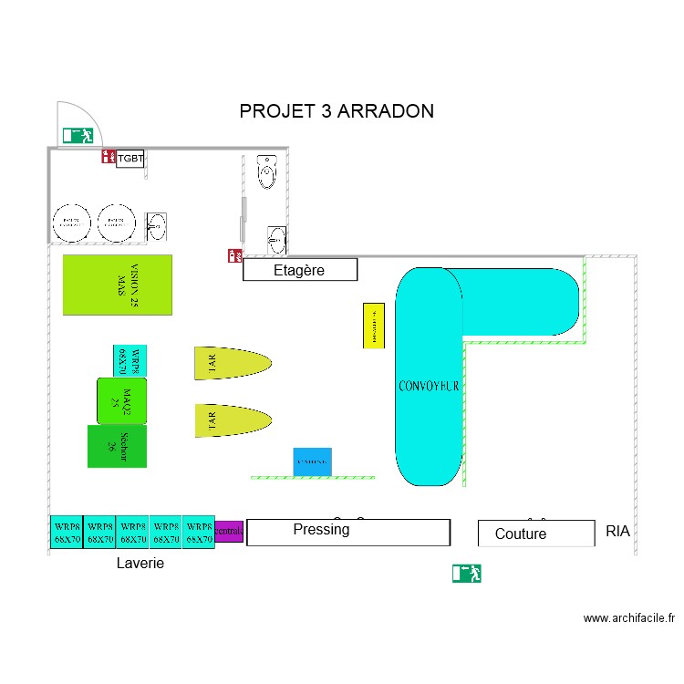 PROJET 3 ARRADON. Plan de 0 pièce et 0 m2