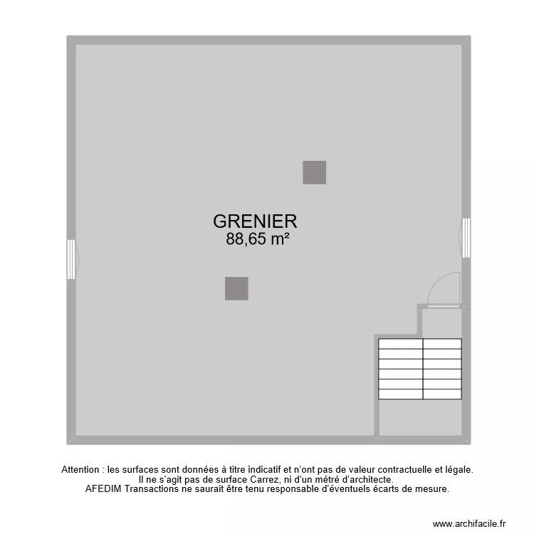 BI 7880 GRENIER . Plan de 