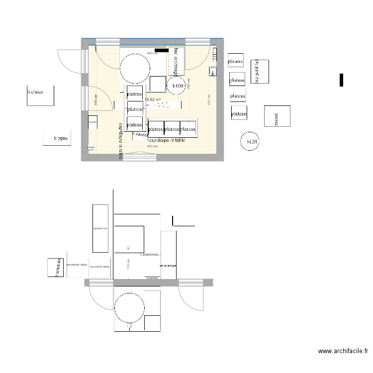 salle de fab 270722. Plan de 0 pièce et 0 m2