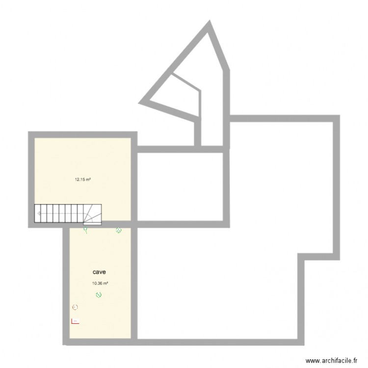 plan electrique cave. Plan de 0 pièce et 0 m2