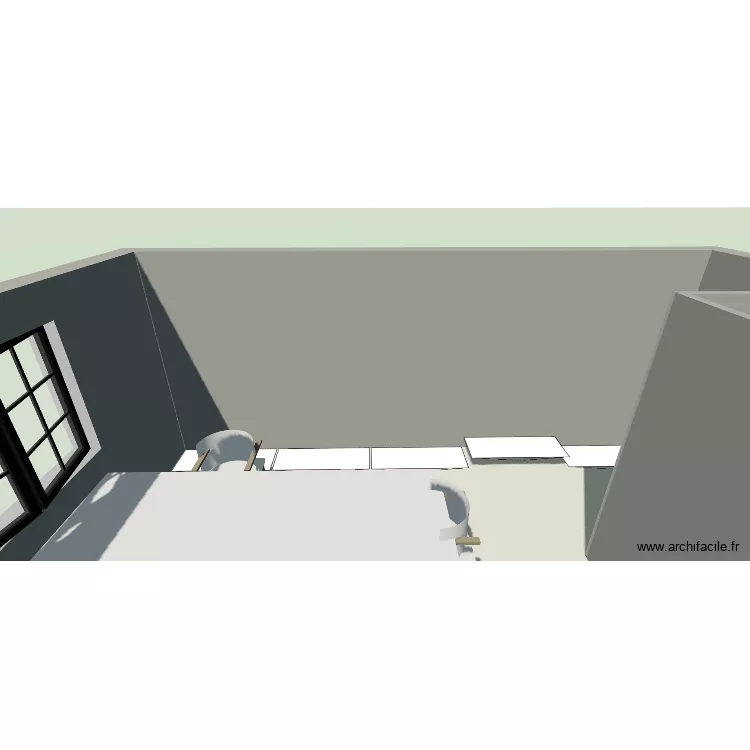 bureau 2. Plan de 2 Pièces et 59 m²