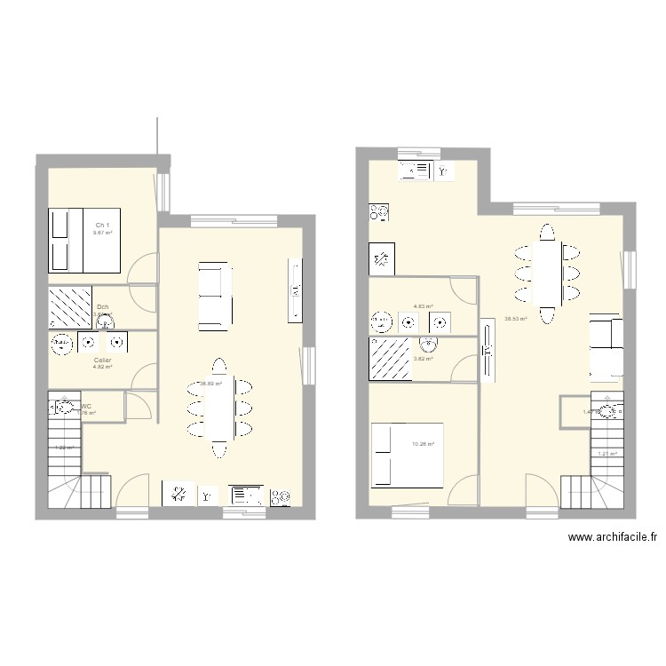 Ma maison. Plan de 0 pièce et 0 m2