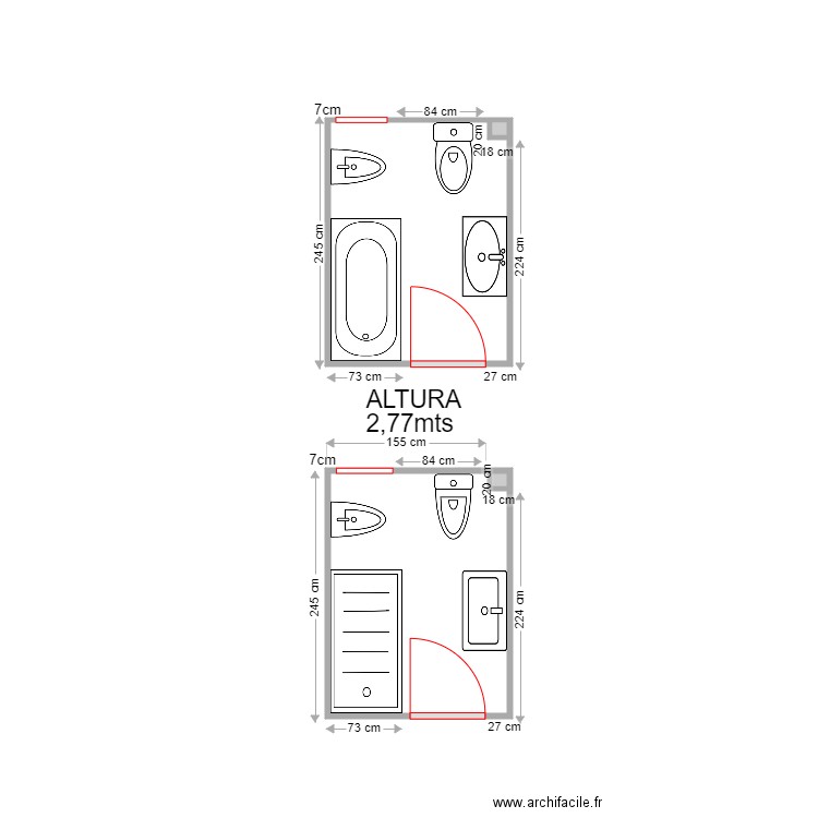 JOSE PORRAS BAÑO GRANDE . Plan de 0 pièce et 0 m2